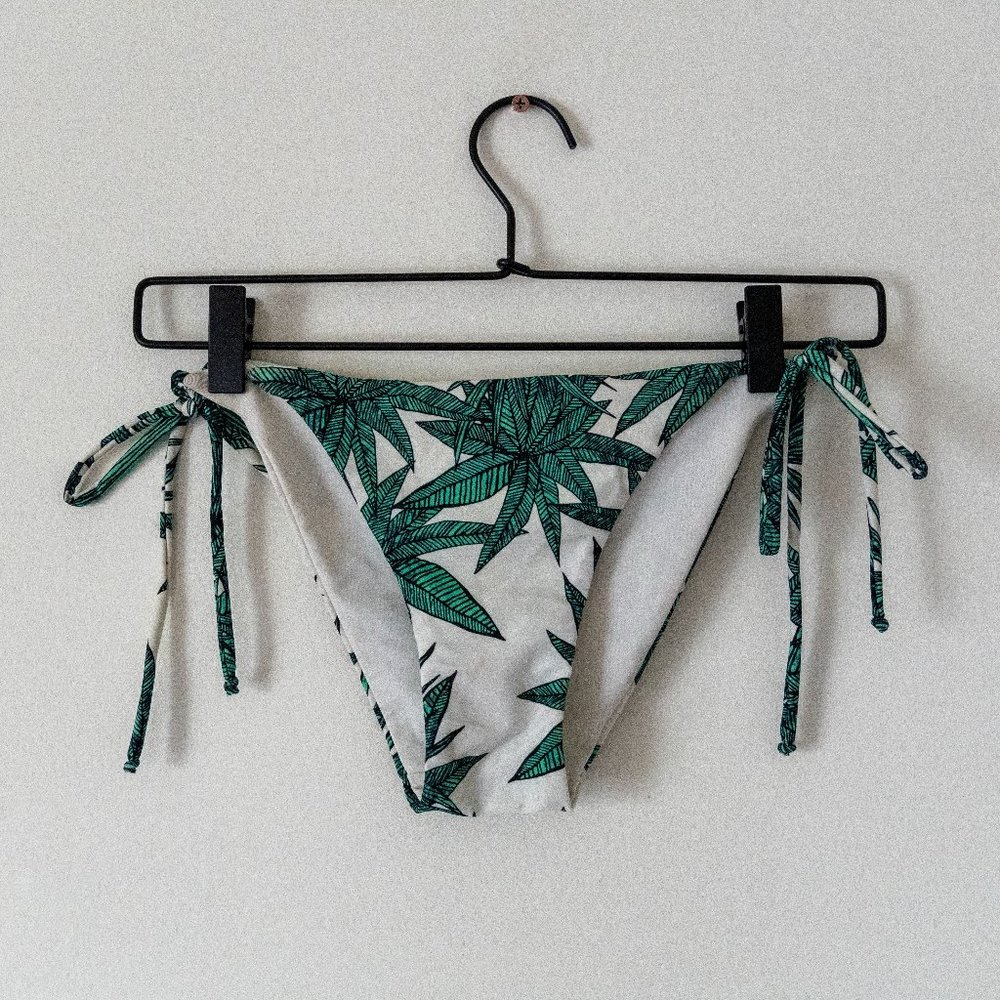 Mara Hoffman Palm Printed Tie Bikini Bottoms XS
